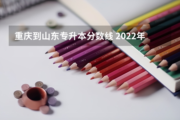 重庆到山东专升本分数线 2022年专升本各校录取分数线