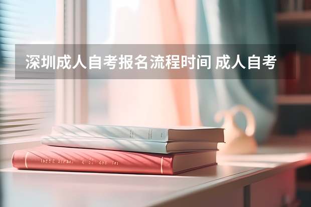 深圳成人自考报名流程时间 成人自考本科怎么网上报名 网上报考成人自考？