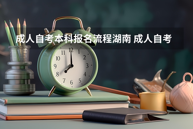 成人自考本科报名流程湖南 成人自考本科报名步骤