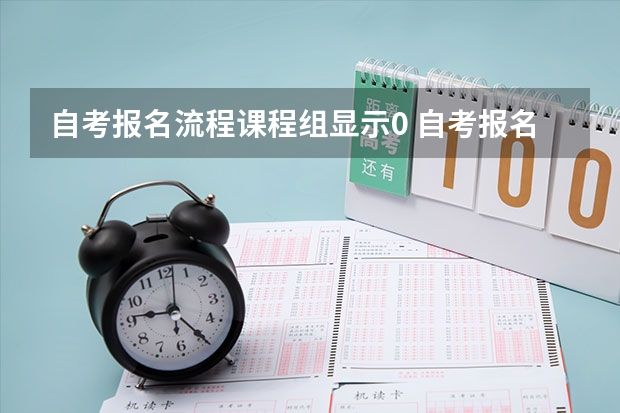 自考报名流程课程组显示0 自考报名的时候会出现添加报考课程的时候会显示暂无报考课程怎么办?