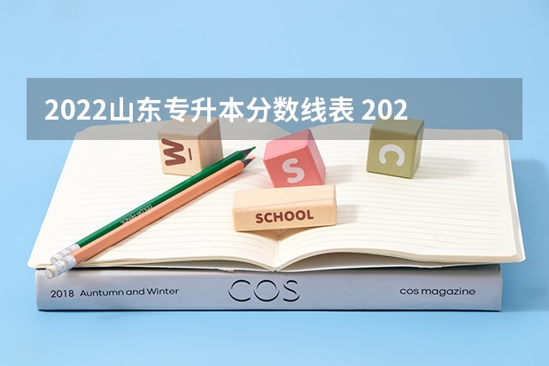 2022山东专升本分数线表 2022年专升本分数段