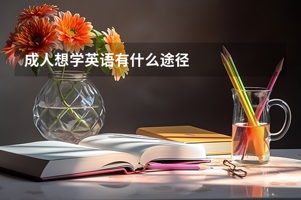 成人想学英语有什么途径