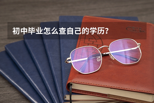 初中毕业怎么查自己的学历？