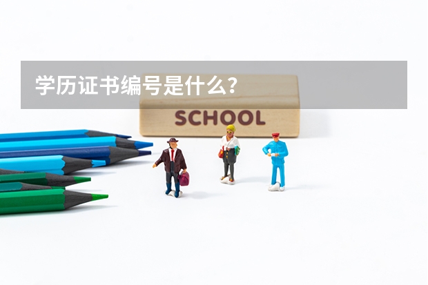 学历证书编号是什么？