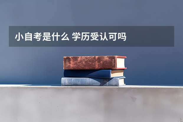 小自考是什么 学历受认可吗