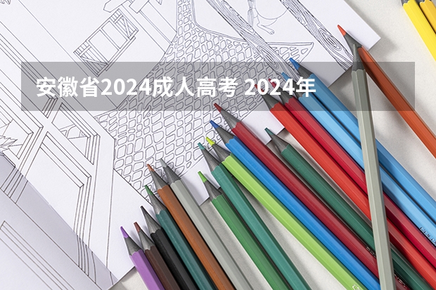 安徽省2024成人高考 2024年全国成人高考详细考试时间及科目表