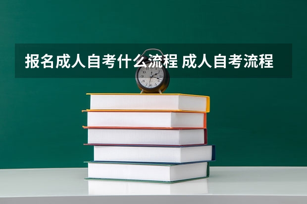 报名成人自考什么流程 成人自考流程是什么？