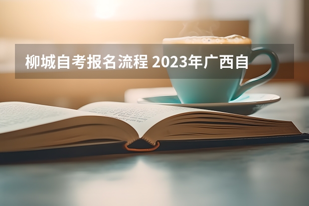 柳城自考报名流程 2023年广西自考怎么报名 具体流程是什么