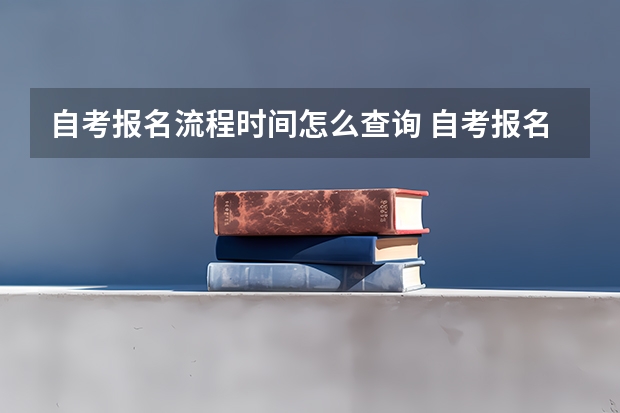 自考报名流程时间怎么查询 自考报名流程及时间表 什么时候考试？